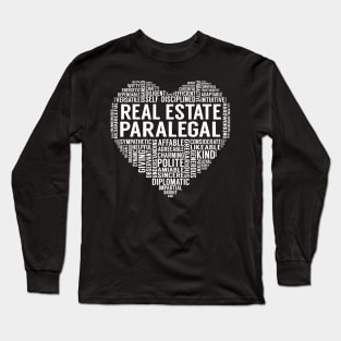 Real Estate Paralegal Heart Long Sleeve T-Shirt